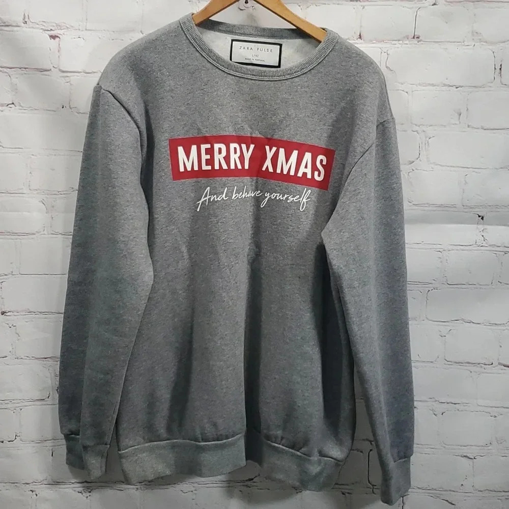 ZARA "Merry Xmas" and Behave Yourself Men's Size L/42